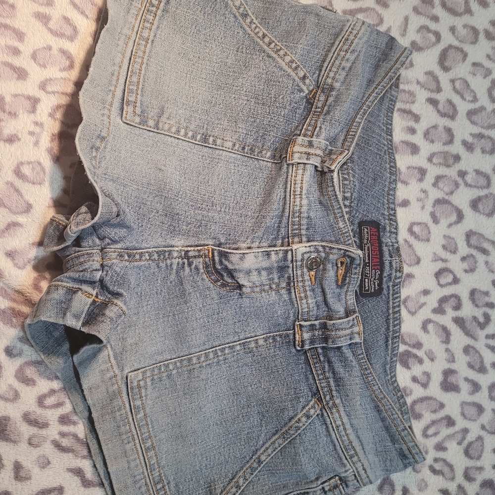 Aeropostale Light Blue Denim Shorts